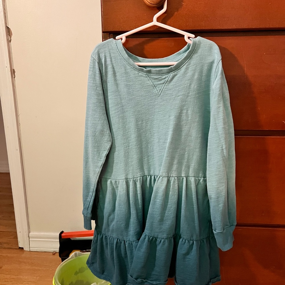 Cat & Jack Teal Long Sleeve Dress